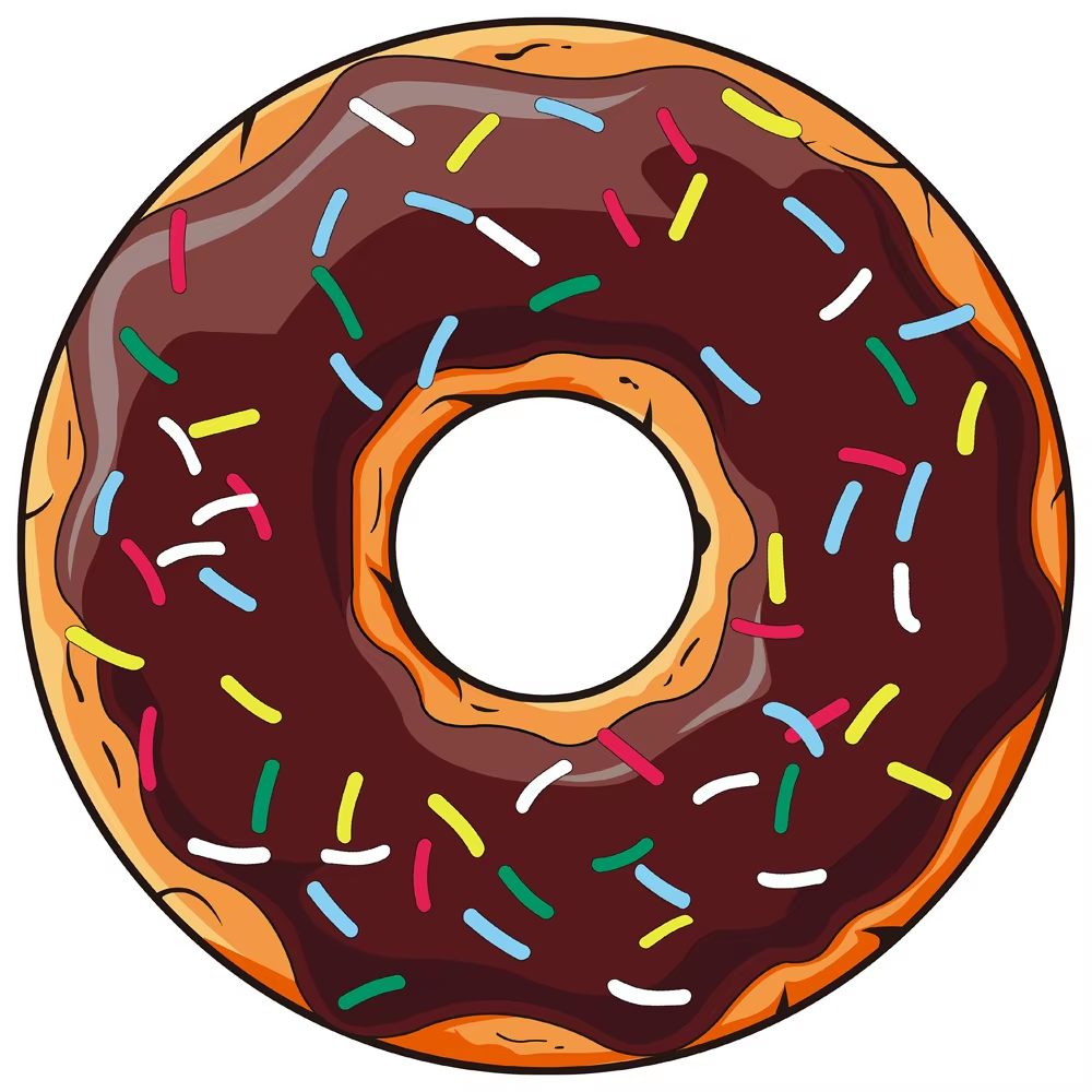 Плажна кърпа "Choco Donut"