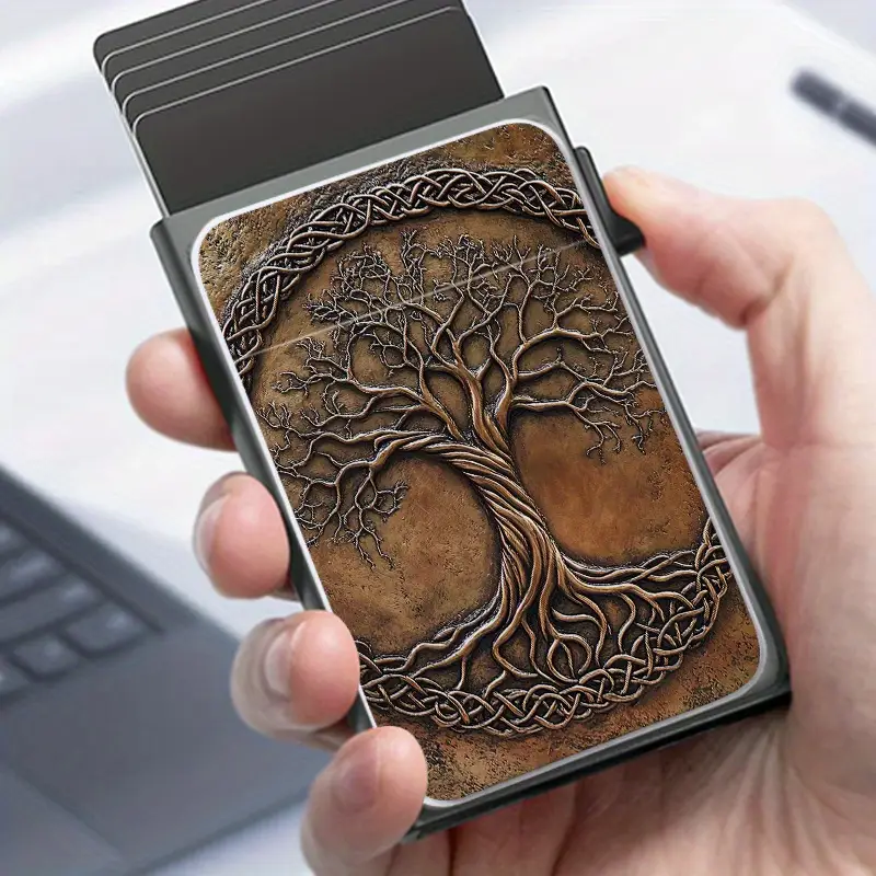 Компактен портфейл с дървото на живота Yggdrasil Guardian"