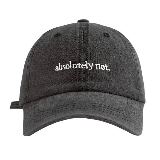 Шапка с козирка "Absolutely Not"
