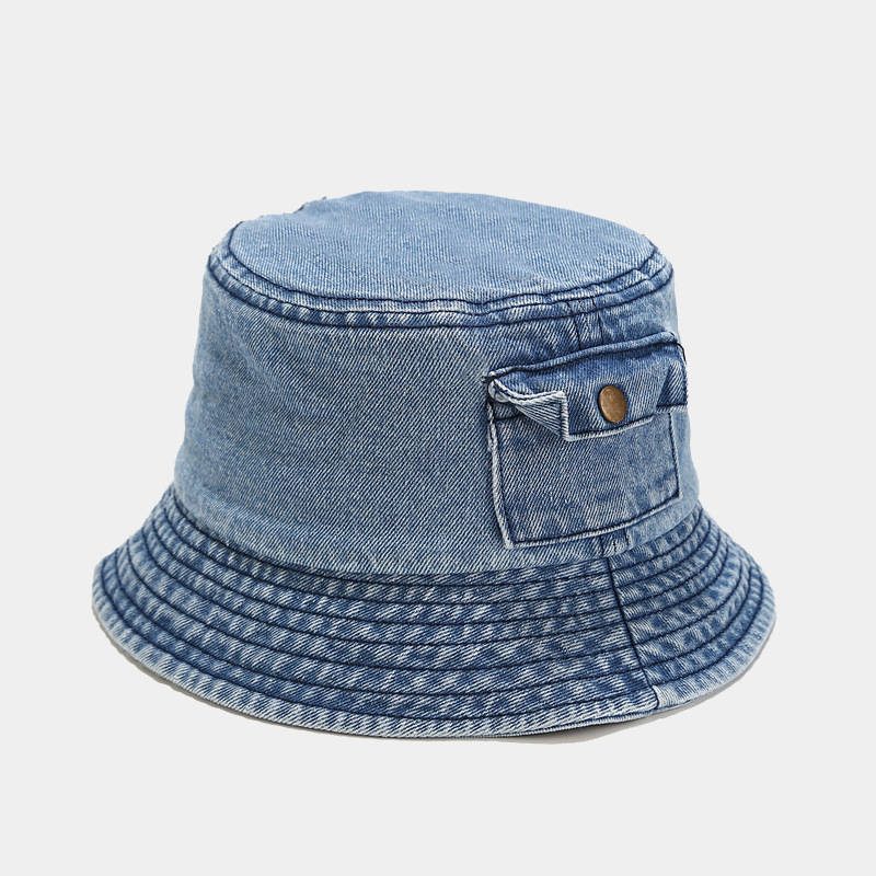 Шапка тип идиотка "Denim with Pocket"