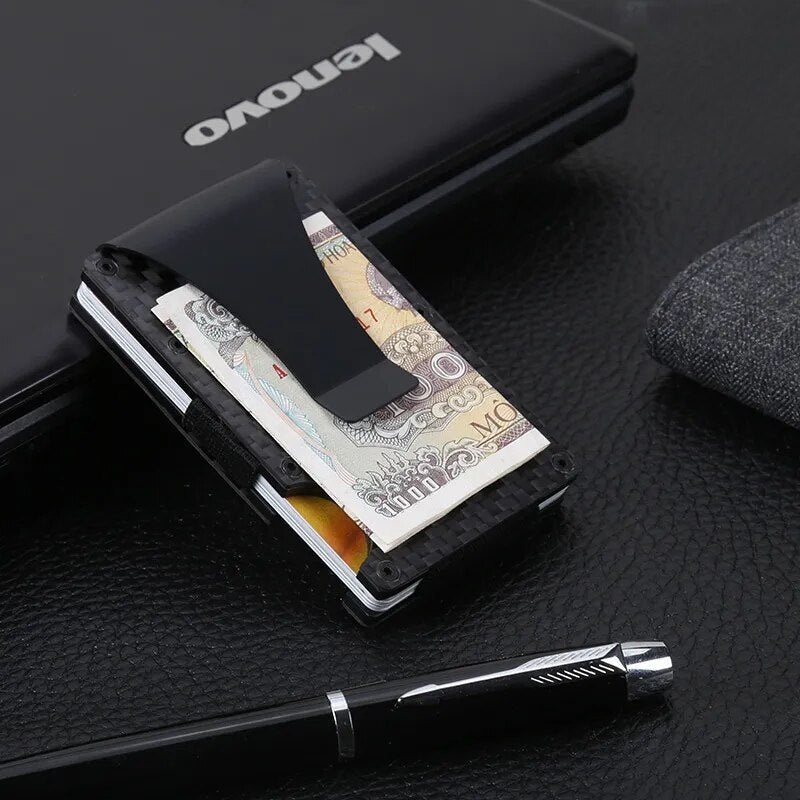 Портфейл за кредитни карти "Carbon Black"