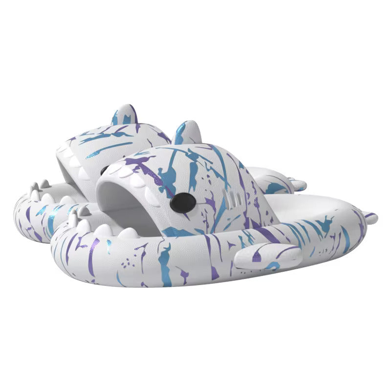 Джапанки с форма на акула "Sharks Graffiti White"
