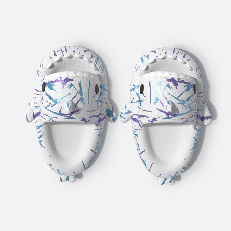 Джапанки с форма на акула "Sharks Graffiti White"