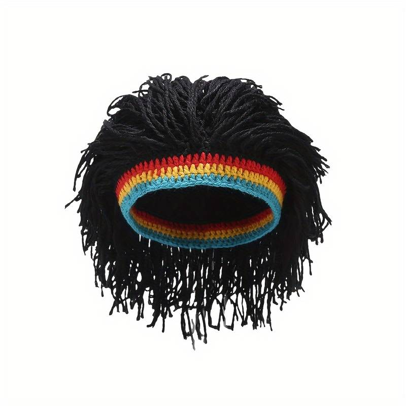 Зимна плетена шапка с расти "Rasta Vibes"