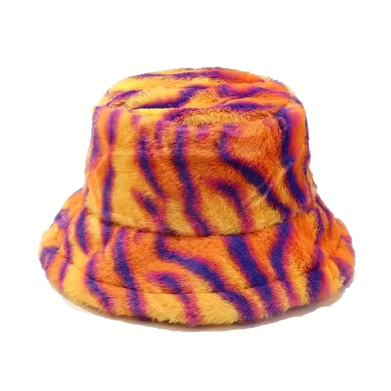 Зимна шапка тип идиотка "Fuzzy Tiger Glow"
