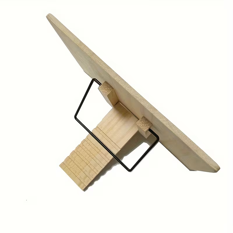 Дървена стойка за книги „Natural Wood“ – регулируема поставка за четене