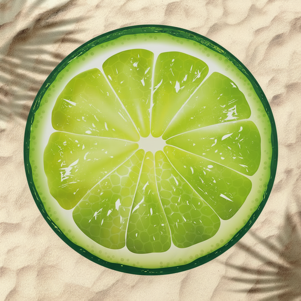 Плажна кърпа „Lime Fresh“