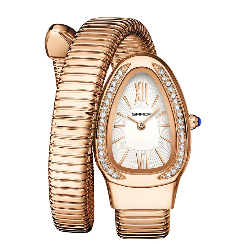 Дамски часовник със змийска форма "Serpent Noir"