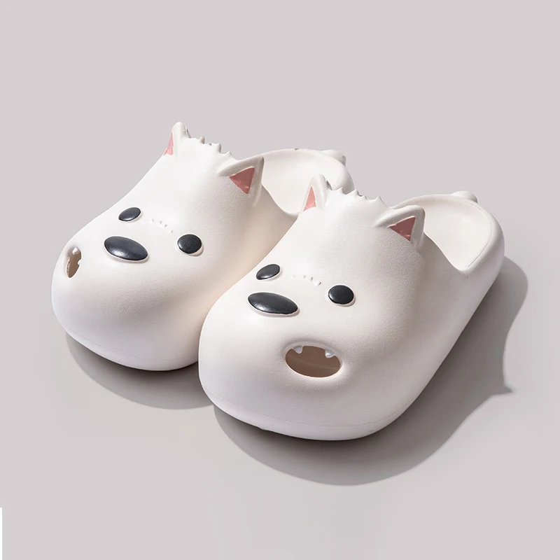Джапанки с дизайн на снежно кученце "Snow Pup"
