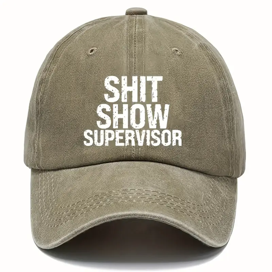 Шапка с козирка "Sh*t Show Commander"