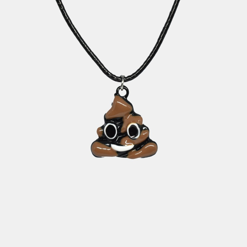 Колие "The Smiling Poop Emoji"