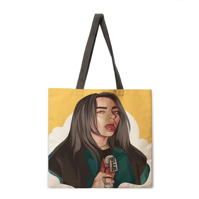 Пазарска чанта "Billie Eilish"