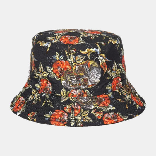 Шапка тип идиотка "Skulls & Flowers"