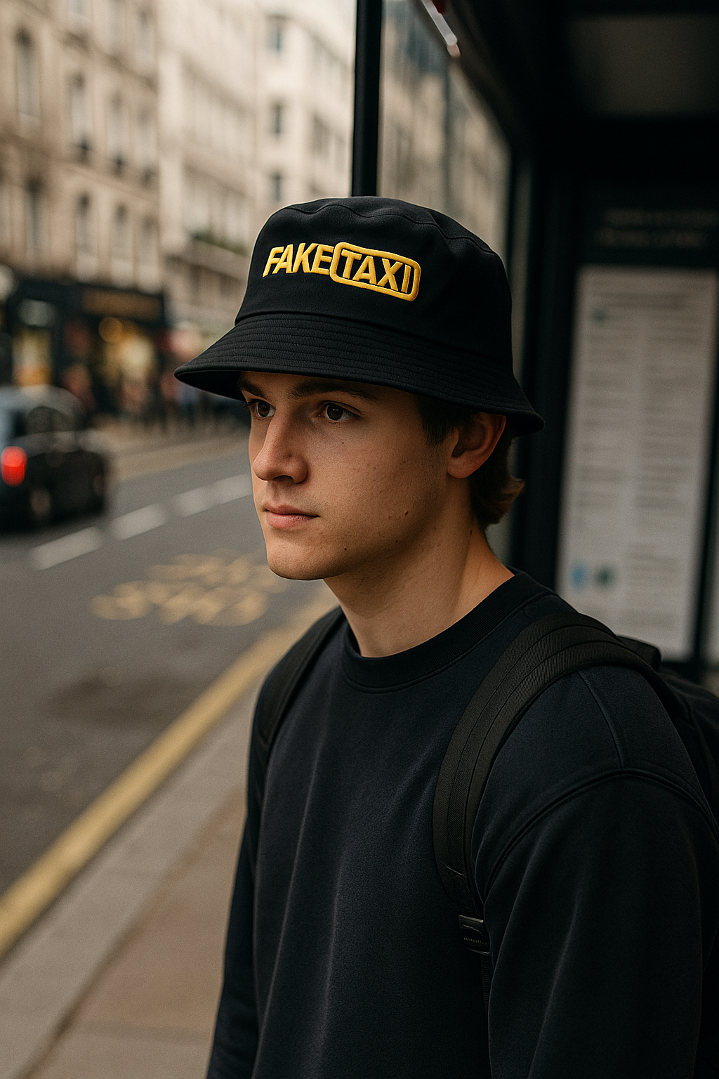 Шапка тип идиотка "FakeTaxi"