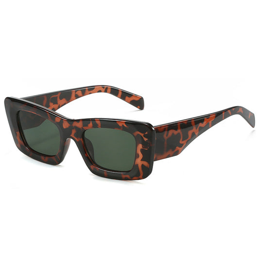 Слънчеви очила "Leopard Print Rectangle"