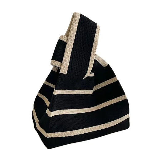 Пазарска чанта "Striped Knot Tote"