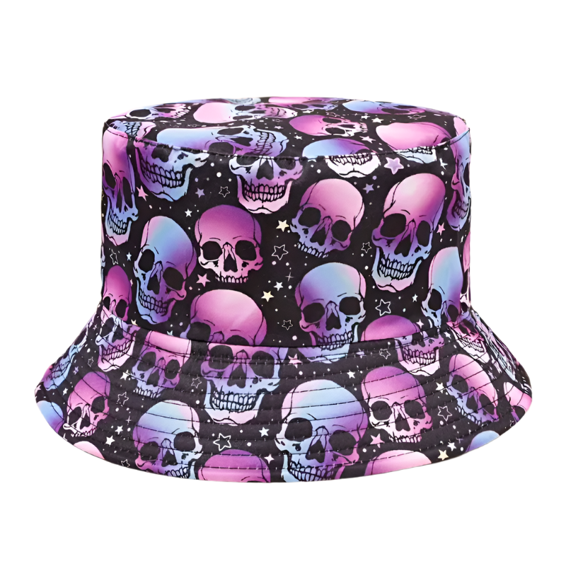Шапка тип идиотка "Neon Skulls"