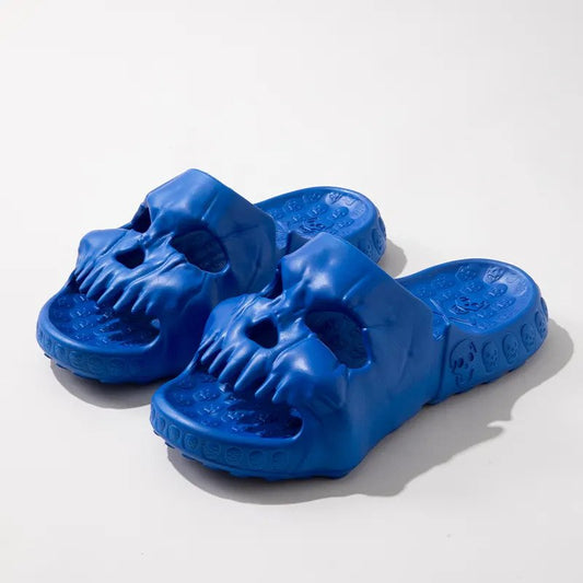 Джапанки с форма на череп "Skull Blue"