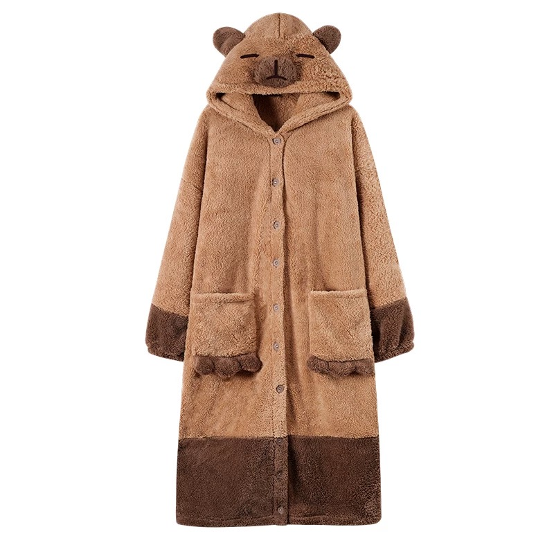 Меко одеяло с качулка "Capybara Cozy"