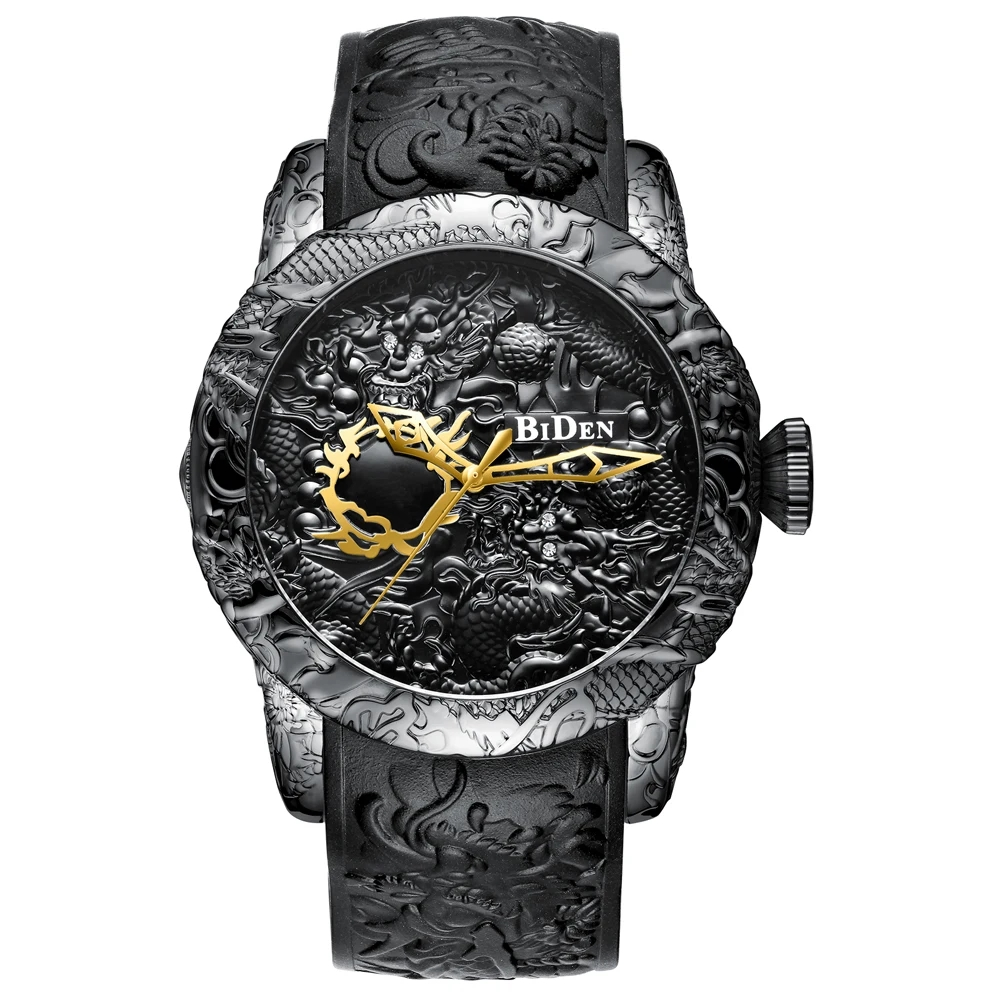 Часовник „Dragon Emperor“ с 3D гравиран дизайн