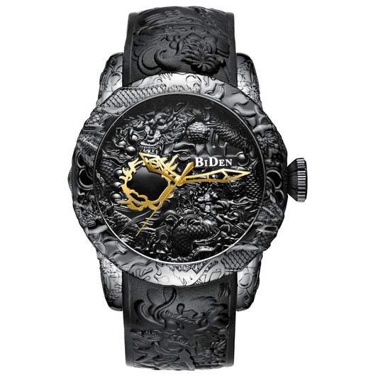 Часовник „Dragon Emperor“ с 3D гравиран дизайн
