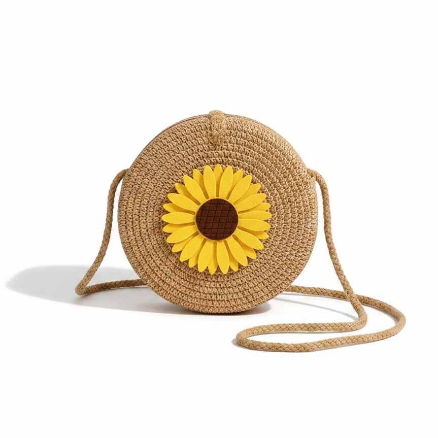 Плетена чанта Sunflower Bloom