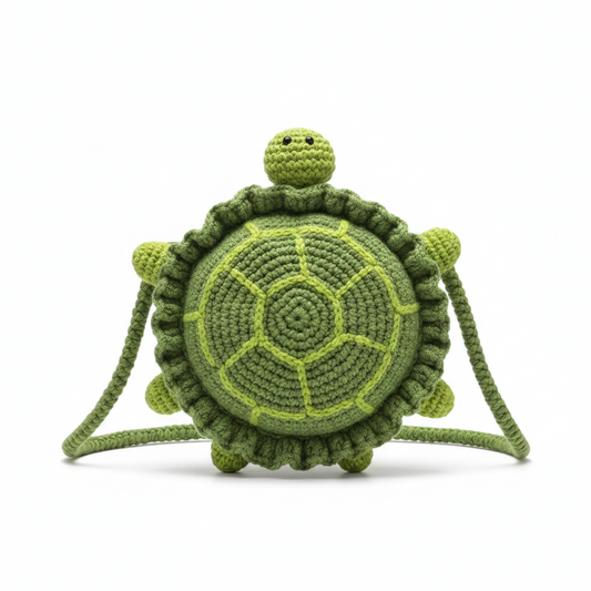 Мини плетена чанта "Turtle Crochet"