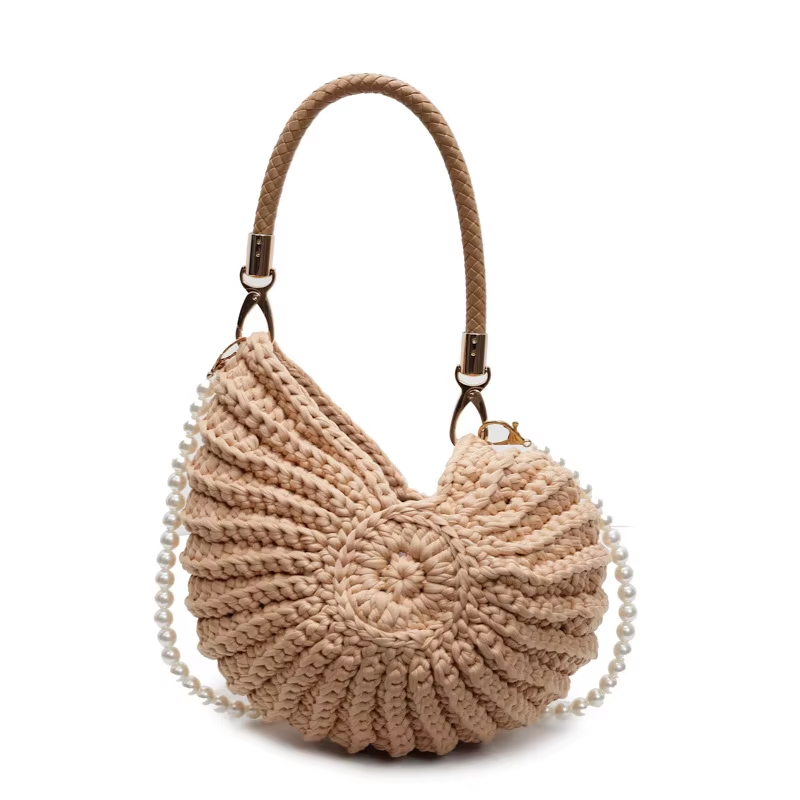 Плетена чанта Pearl Shell