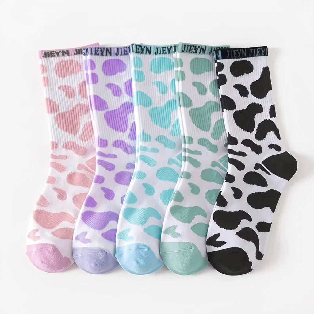 Чорапи "Pastel Cow Print"