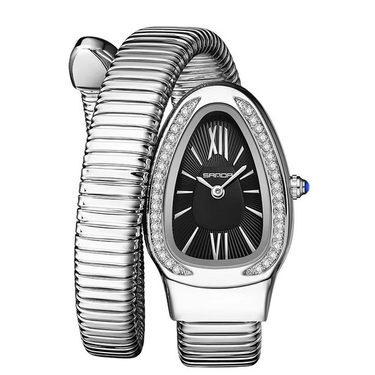 Дамски часовник със змийска форма "Serpent Noir"