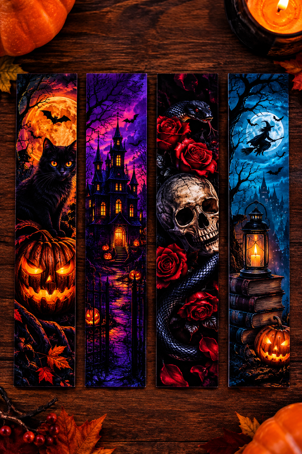 Ръчно изработени книгоразделители "Helloween"