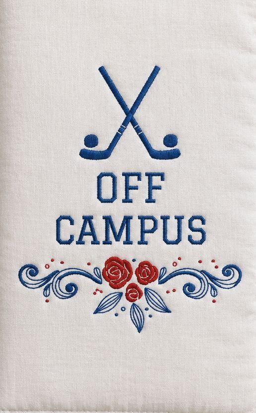 Ръчно изработен калъф за книги "Off-Campus"