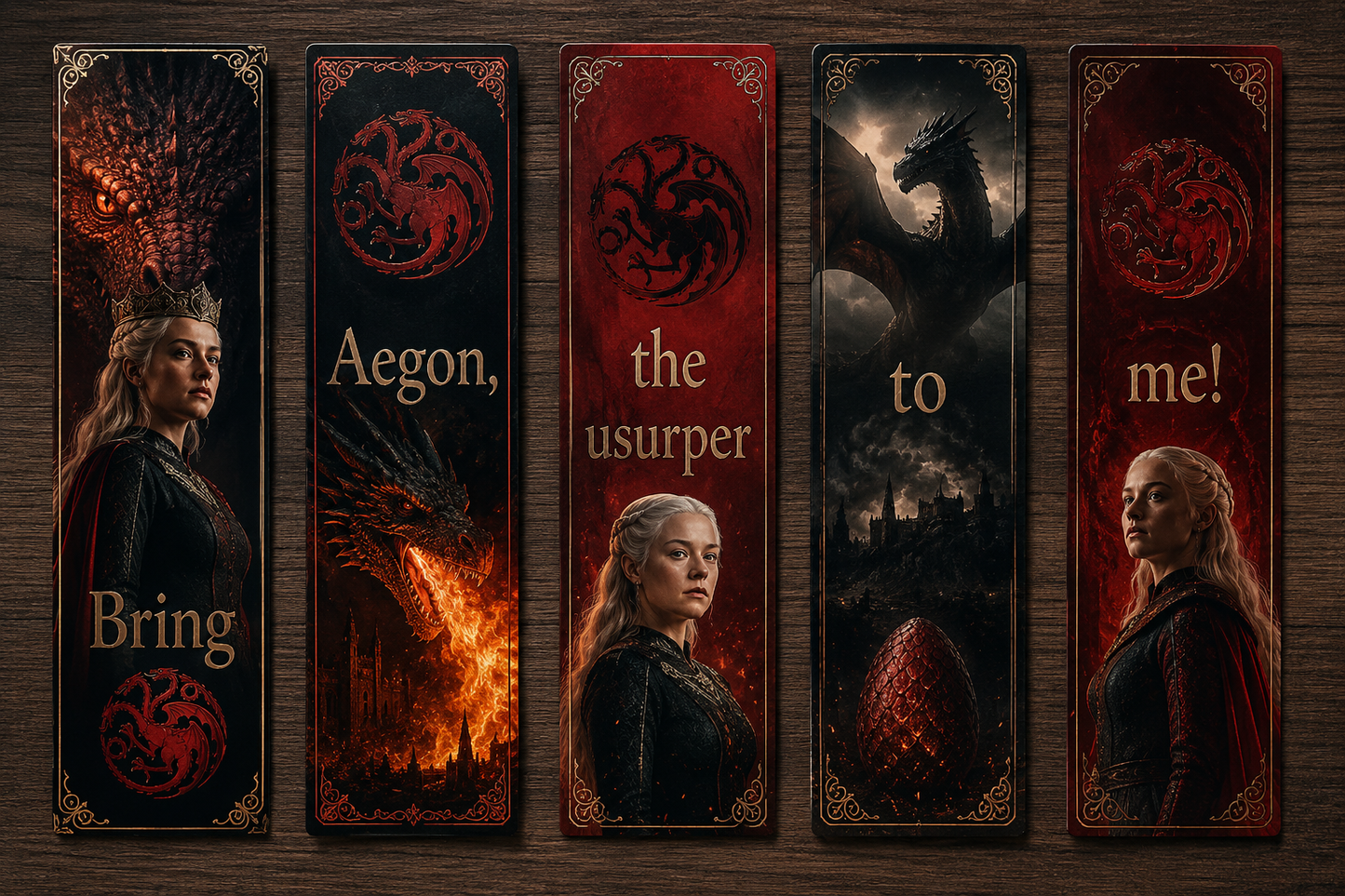 Книгоразделители "House of the Dragon"