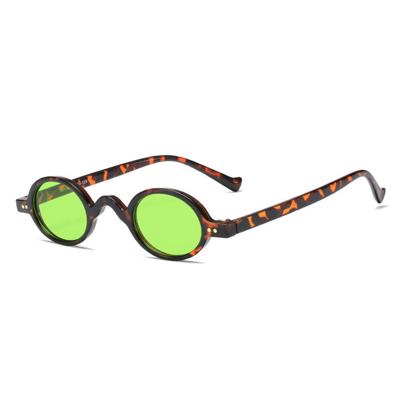 Слънчеви очила "Leopard Print Oval"