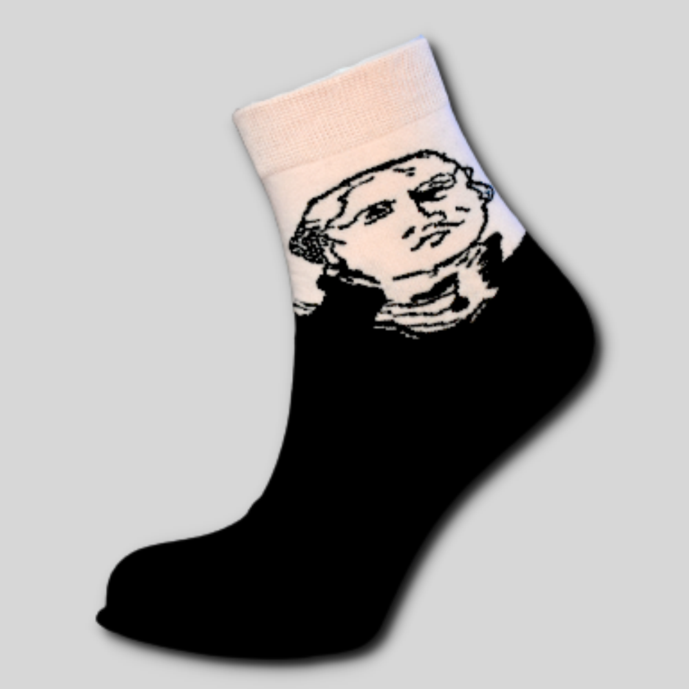 Модерни Шарени Чорапи Картинка Известни Личности Джордж Вашингтон