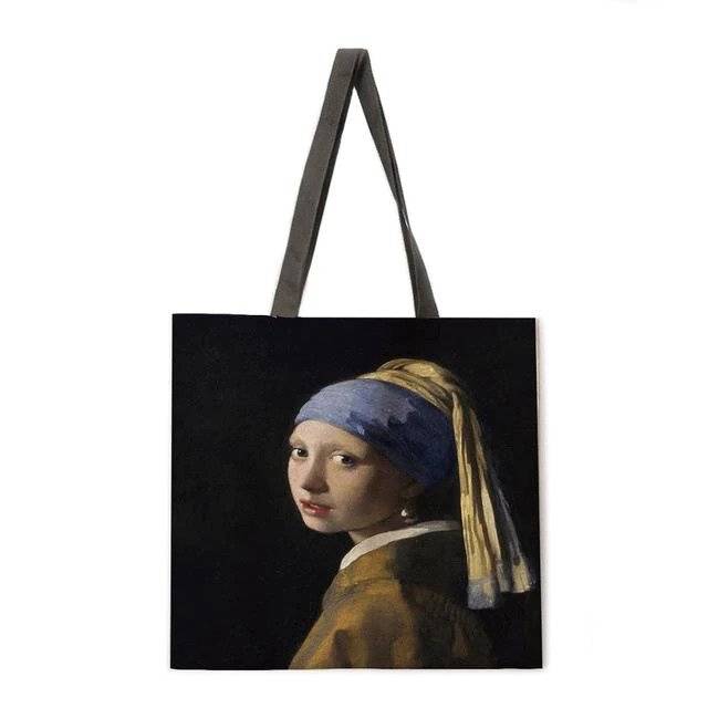 Пазарска чанта "Момичето с перлената обеца"