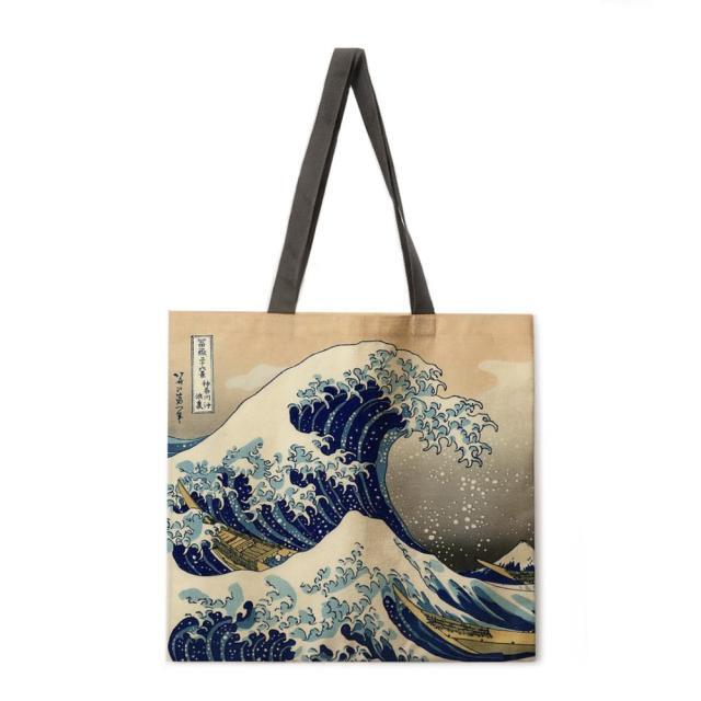 Пазарска чанта "Голямата вълна край Канагава"